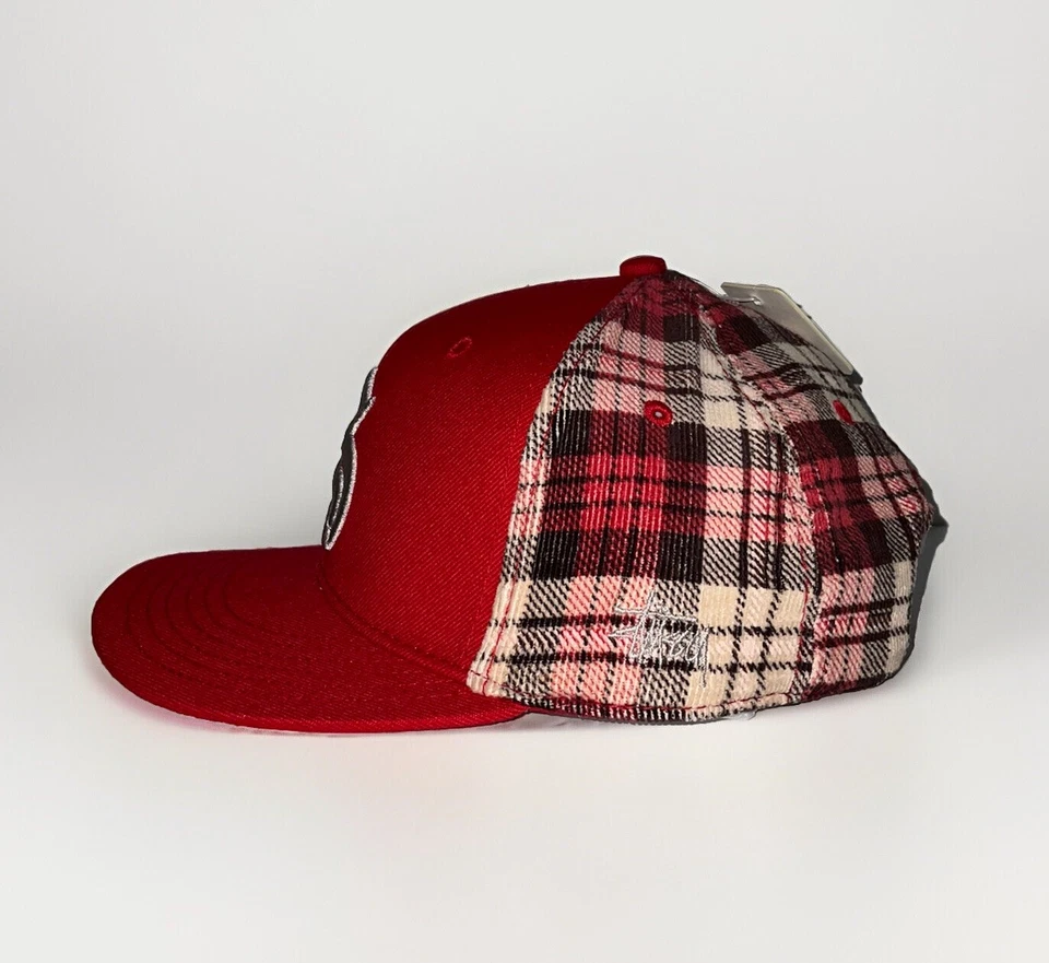 Nueva gorra de béisbol Stussy vintage bordada a presión - roja rara nueva con etiquetas Foto 3 de 4