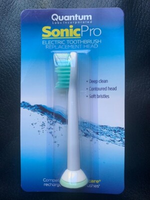Quantum Sonic Pro Electric Toothbrush SONICARE Replacement Head Standard White