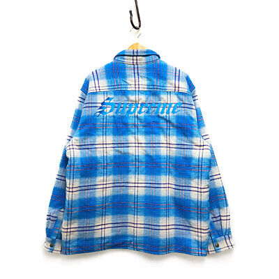 SUPREME 23AW Lined Flannel Snap Shirt blue XL Genuine / 33032 | eBay