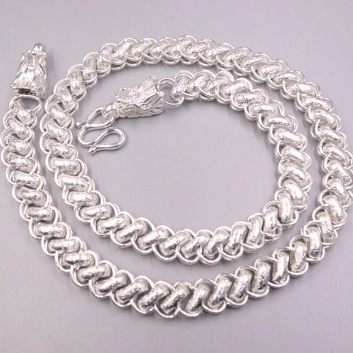 Pure S990 Sterling Silver Chain Men 