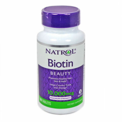 Natrol Biotin 10,000 mcg Maximum Strength Tablet - 100 Count, EXP 07/25