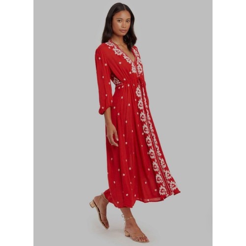 Free People Fable Embroidered Dress