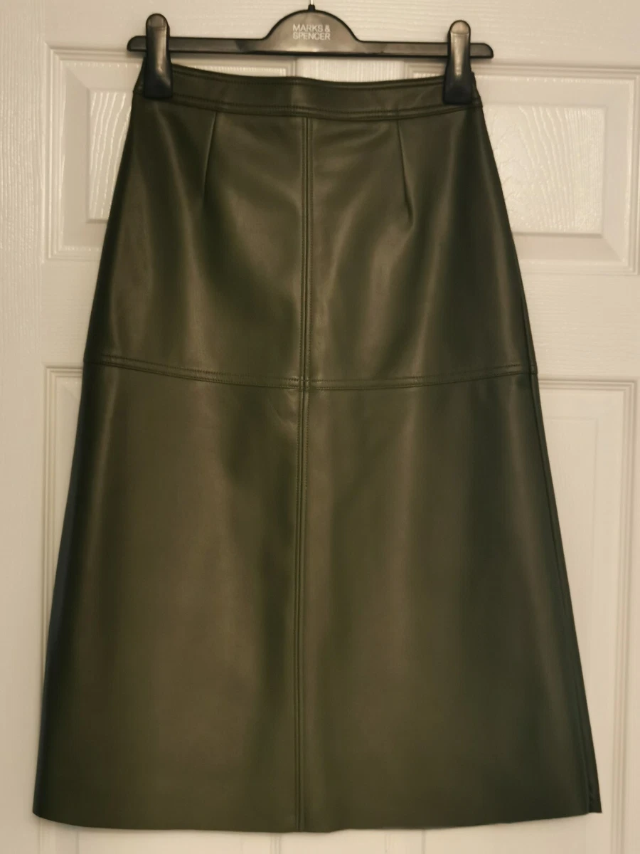 Faux leather skirt m&s hotsell