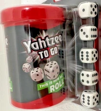 YAHTZEE TO GO Travel Game by Hasbro Gaming Shake and Score New And Sealed