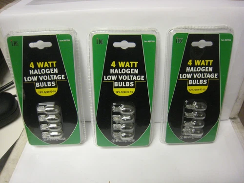 WESTINGHOUSE 12 Volt 4 Watt Low Voltage Landscape Bulb Replacement 3 x 4 packs