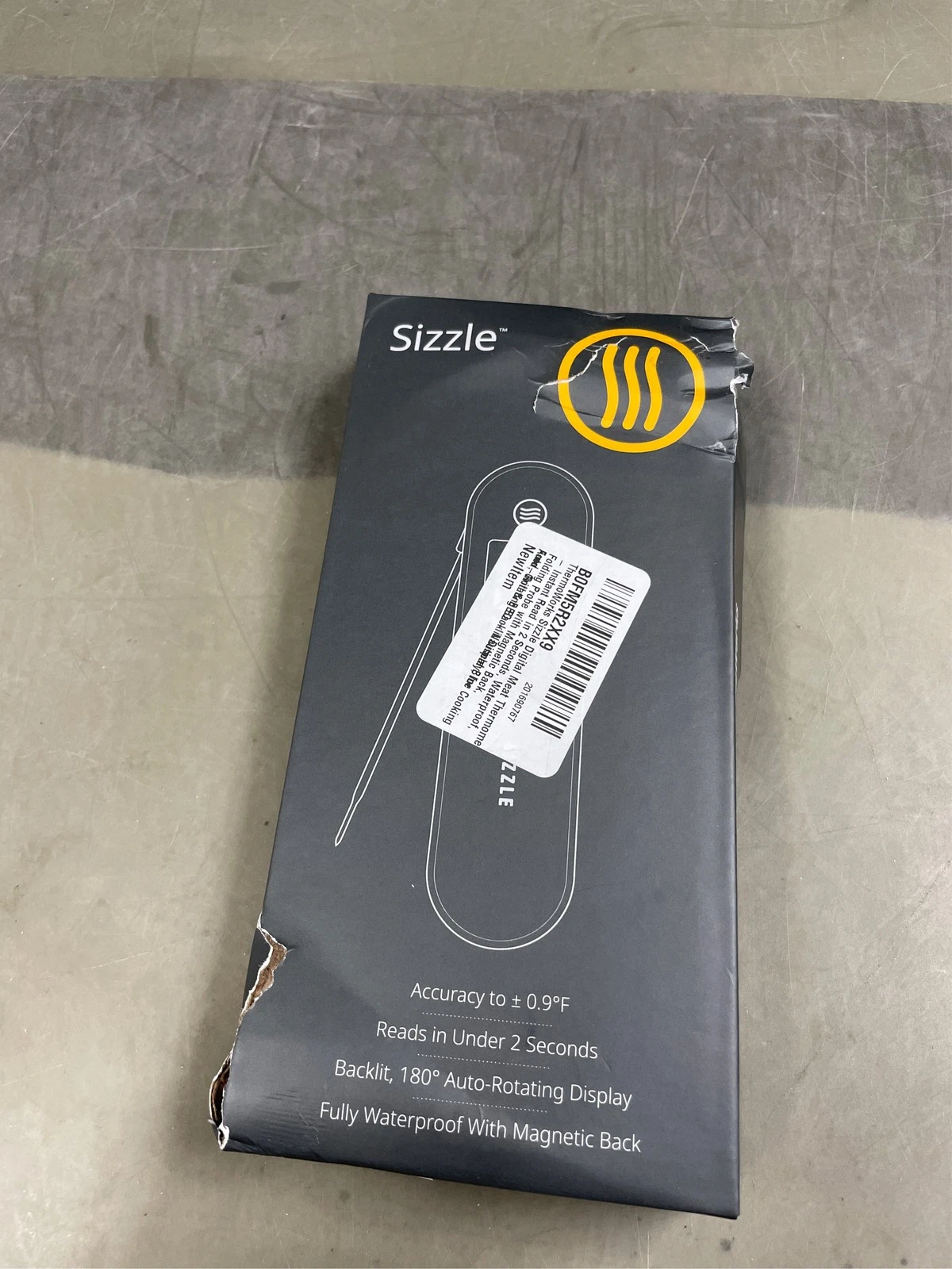 ThermoWorks Sizzle Digital Meat Thermometer – Instant Read in 2 Seconds, Waterpr