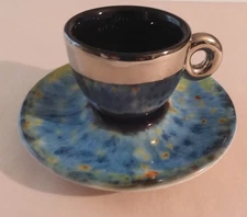 Illy Art Collection 2018  "Iris" Espresso Cup w/Saucer Marc Quinn  Italy IPA NEW