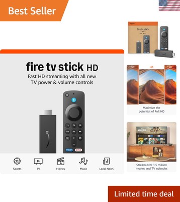 Full HD Stick HD with Live TV & Alexa Controls - Ultimate Streaming Experience