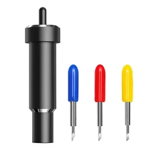 4pc 30/45/60° Replacement Deep Cut Blade w/Housing Holder For Cricut Maker 3