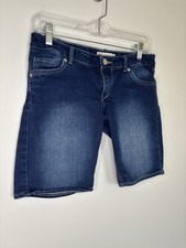 LEVI'S Adjustable Waist Bermuda Short Girls 16 Denim 5 Pocket
