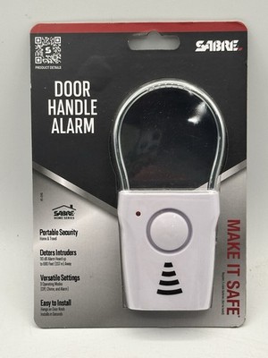 Sabre Door Handle Alarm Portable Security 3 Modes 110dB Travel Hotel Home