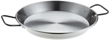 Garcima Polished Steel Professional Paella Pan 30cm for Ceramic, Induction & ...