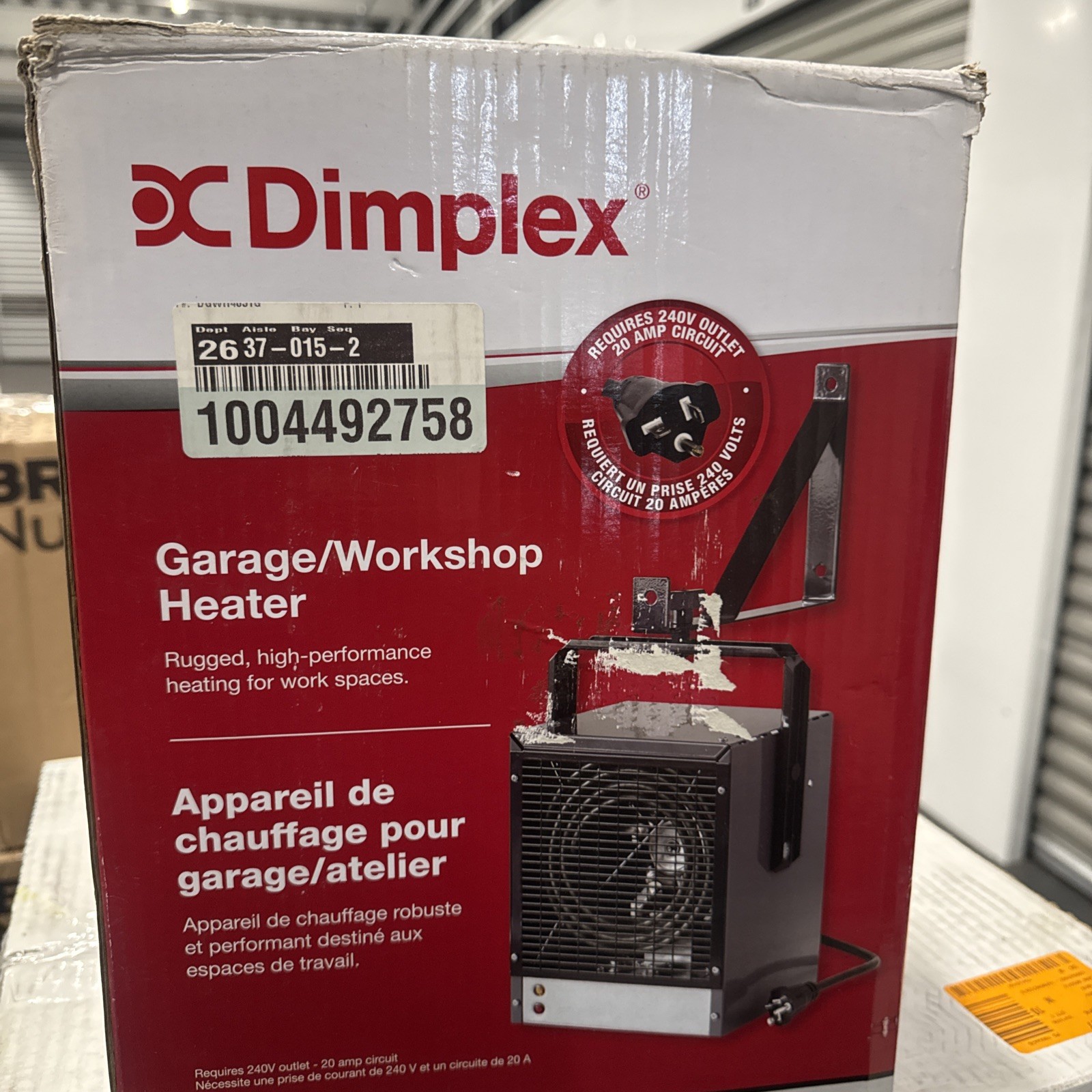 Dimplex Electric Garage / Workshop Heater, 4000W, 240V, Mode