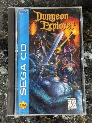 Dungeon Explorer (Sega CD, 1995) COMPLETE CIB W/ REGISTRATION CARD TESTED NICE!!