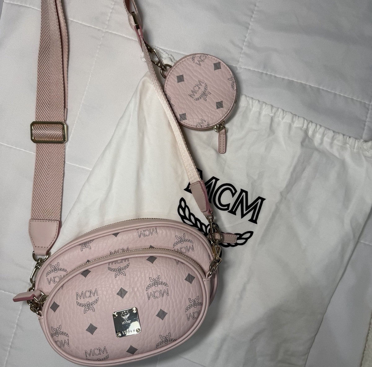 MCM Multi Pochette Visetos Small Aren Multifunction Trio Crossbody