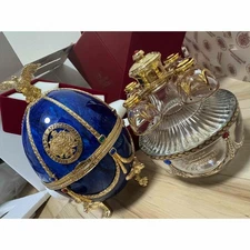 Imperial Collection Vodka Sapphire Egg Bottle Empty from japan