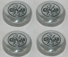 4 CAP DEAL CRAGAR S/S POLISHED ALUMINUM WHEEL RIM CENTER CAPS 09093