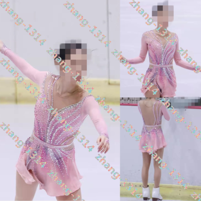 strapless open back dress Figure Skating Dress #SD186 – Skating Spirit main image 0