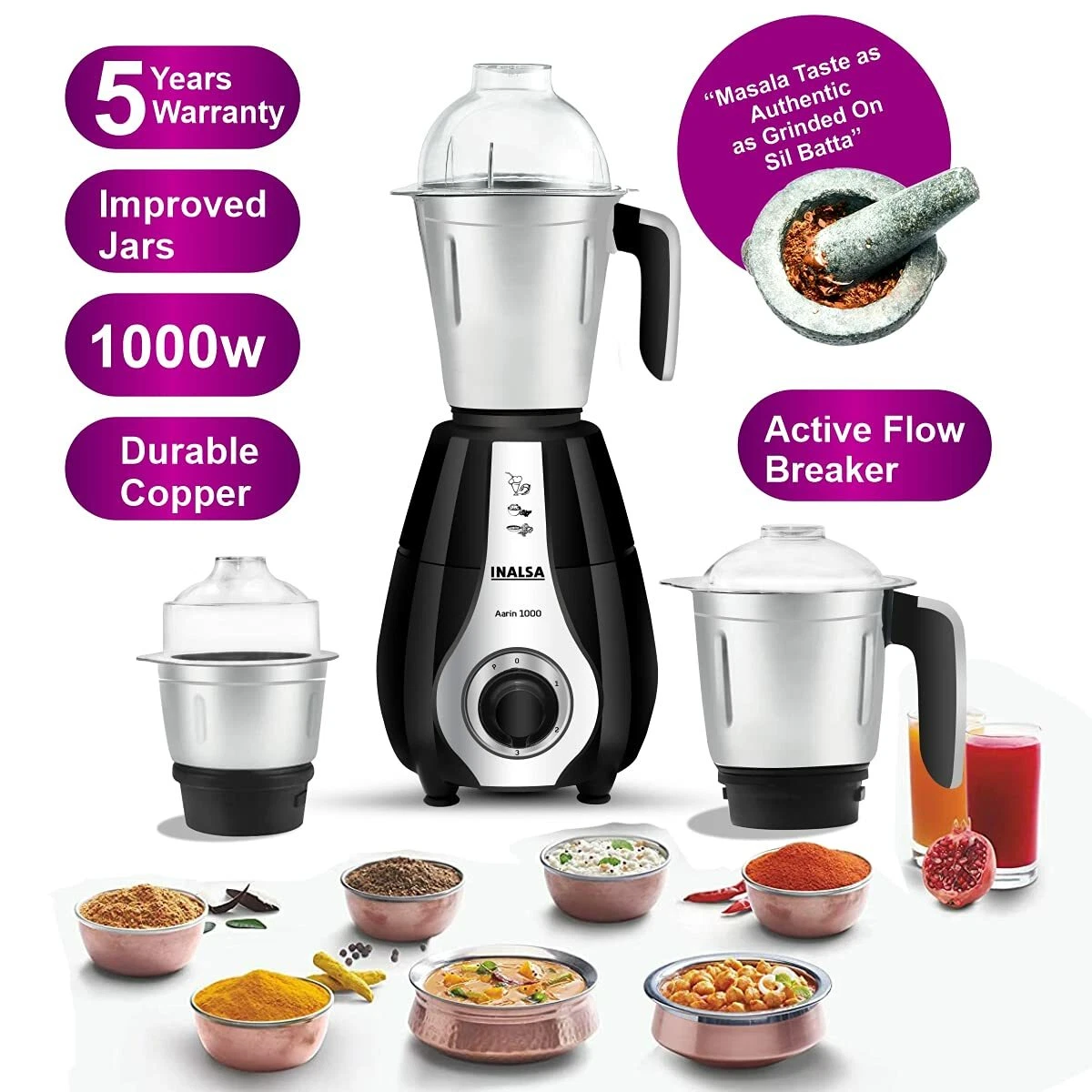 Inalsa mixer grinder 1000 watt deals