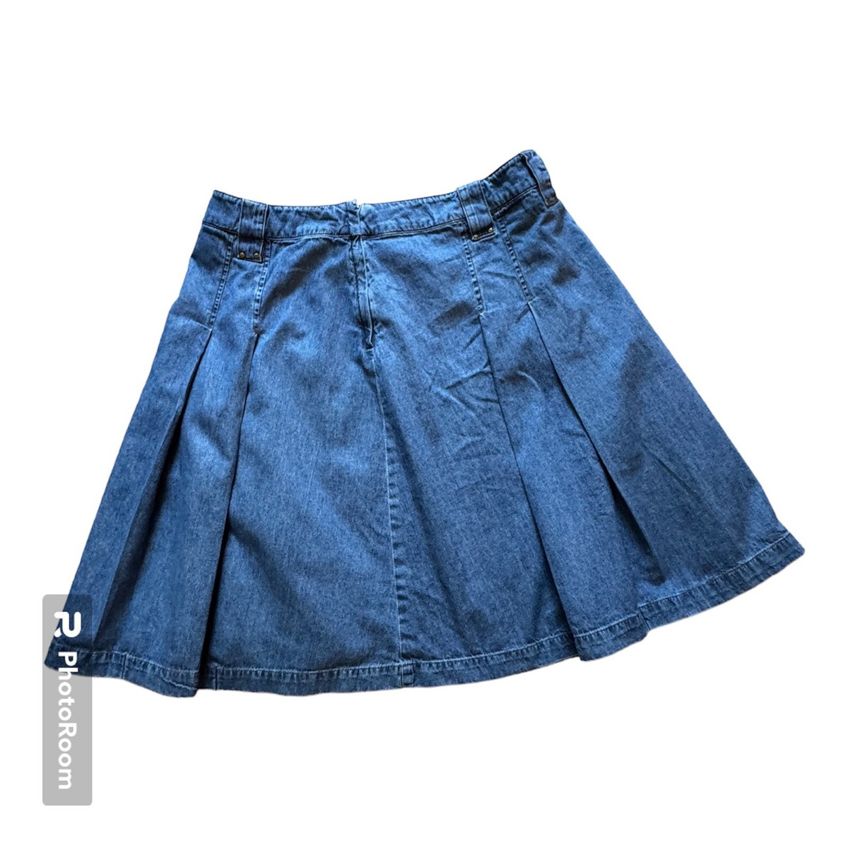 Jones New York 14W Pleated Jean Skirt Vintage Y2K Belt Loops Jones New York 14W Pleated Jean Skirt Vintage Y2K Belt Loops
