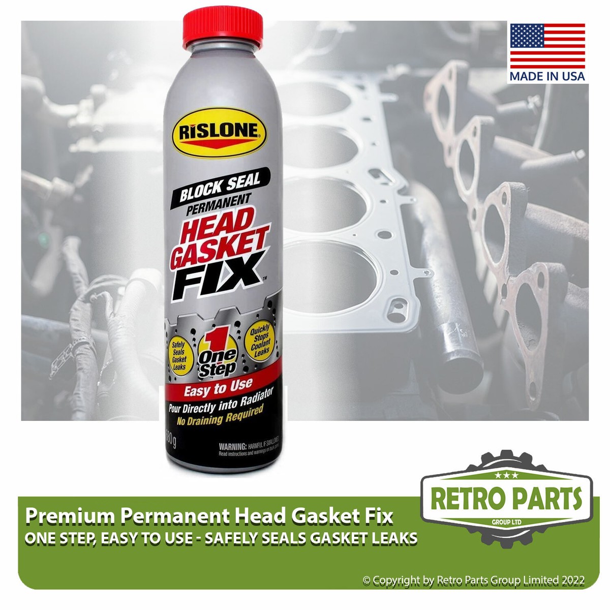 Head Gasket Leak Repair For BMW Permanent Coolant Cracked Block