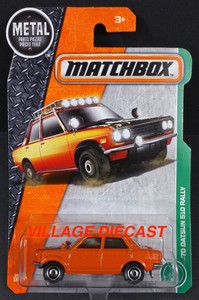 matchbox 70 datsun 510 rally