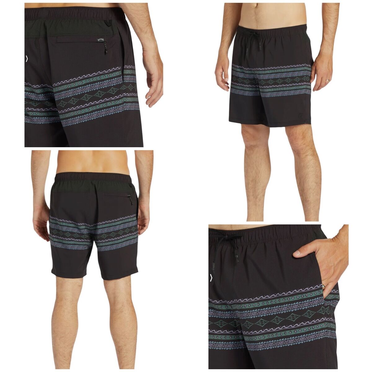 Billabong Men Size L Black Surftrek Adventure Recycler Board Billabong Men Size L Black Surftrek Adventure Recycler Board