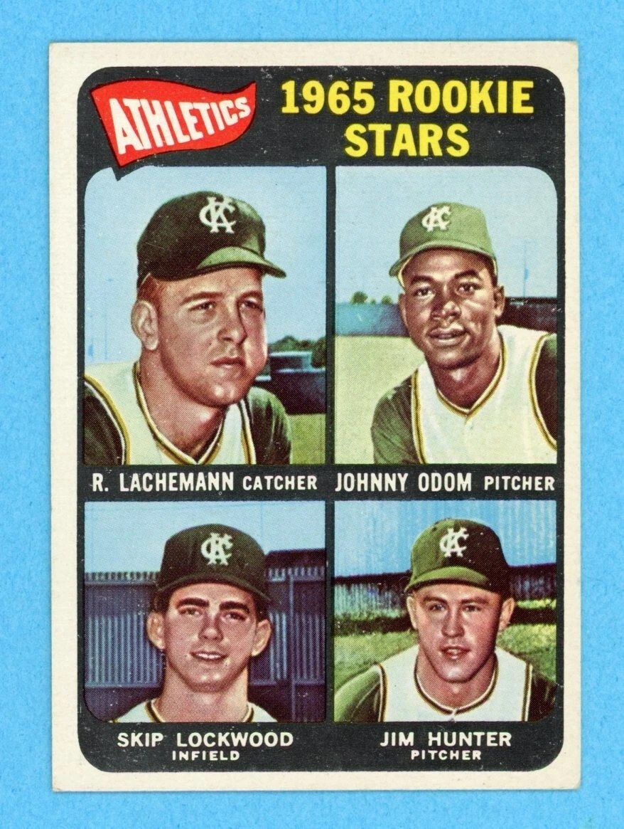 1965 Topps #526 Jim Catfish Hunter KC Athletics Rookie Baseball