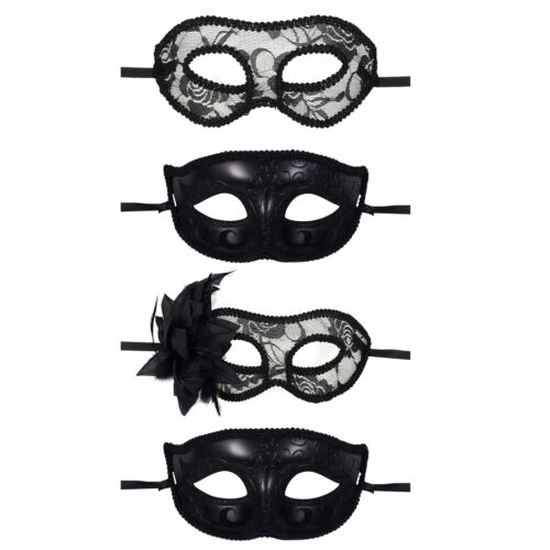 Couple 2pcs Masquerade Masks Venetian Halloween Mardi Gras Costume Mask Cosplay - Picture 1 of 13