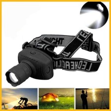 Lampada Torcia Frontale Testa da lavoro potente 4  8 12 LED a pile nero