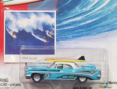 Johnny Lightning 59 1959 Chrysler DeSoto Surf Rods "Surf Dogs" Car w/ Surfboards