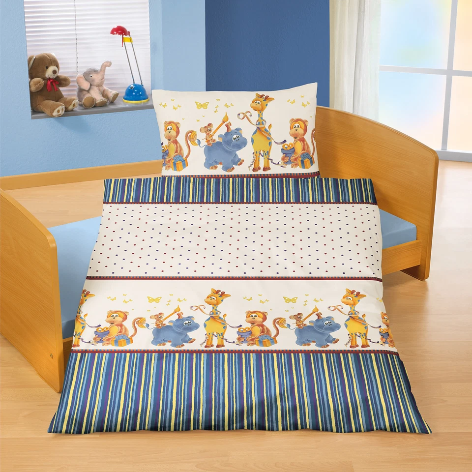 Bierbaum Baby Bettwäsche Renforce m. Reißverschluß 100/135 Geburtstag