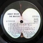 Beatles LP Abbey Road 1975 Apple Nearly Undetectable “All Rights” Variation, EX!