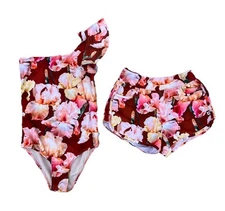 NWOT Molo Kids Nitt Swimsuit and Neva Shorts Set in Iris Size 9-10y