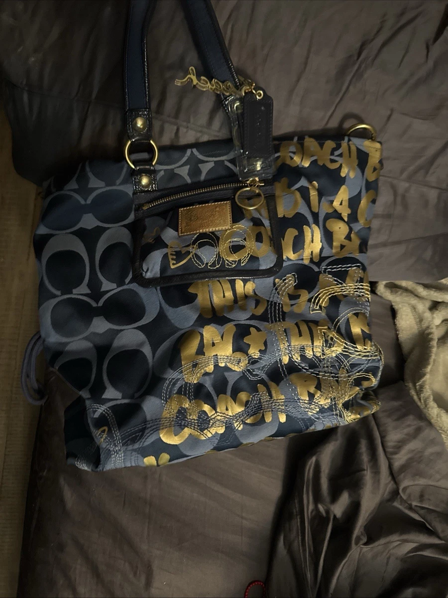 Coach Poppy Denim Exterior Tote Bags & Handbags for Women for sale