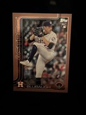 Topps 2025 Update Series AJ Blubaugh Gold Rookie #US177 /2025 Houston Astros