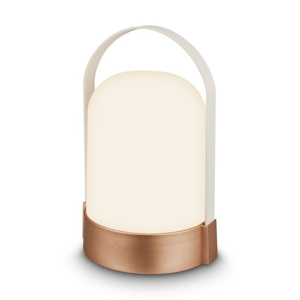 Led Campingleuchte Tischlampe Akku Lampe Kabellos Dimmbar IP44 Outdoor Bronze-image