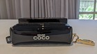 Chanel Rouge Coco Black Pouch Lipstick Small Case Bag Tag Keychain