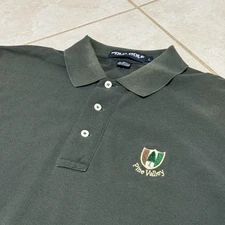 Polo Golf Ralph Lauren Vintage Polo Shirt Mens Large Green Pine Valley Crest