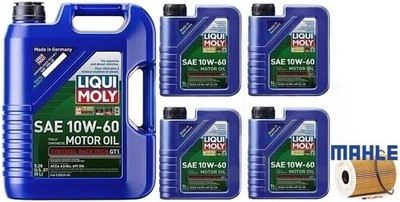    9L Liqui Moly 10W-60 Race Tech GT1 Synthetic Oil Change Kit E9x BMW M3 S65  