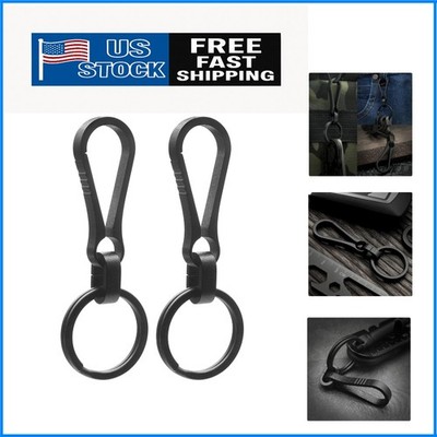 Versatile Titanium Carabiner Key Clip   Minimalist Design for Everyday Carry