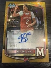 KAYLENE SMIKLE /50 RC 2025-26 1ST BOWMAN CHROME AUTO GOLD SHIMMER REFRACTOR CARD