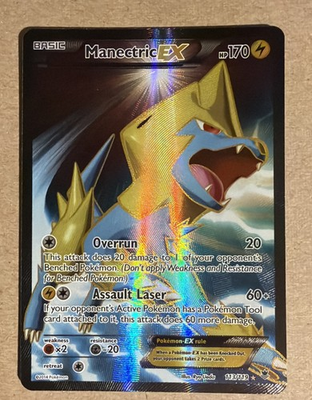 #ad #ad Manectric EX 113 Full Art 113 119 XY Phantom Forces Holo $14.99