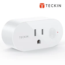 TECKIN Smart Plug WiFi Outlet 16A with Energy Monitoring works Alexa and Google