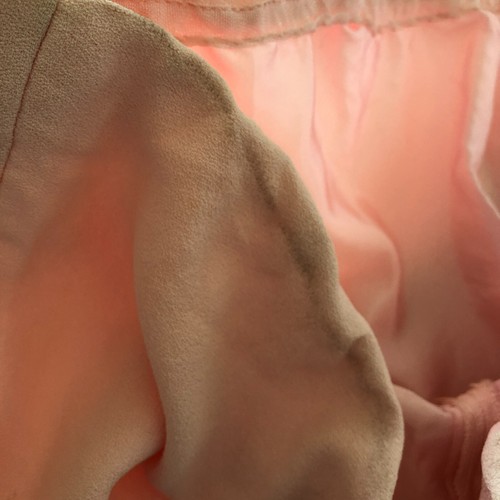 Vintage Juniors Evening Gown 1960's Light Pink Bow Floor Length Dress - Picture 8 of 8