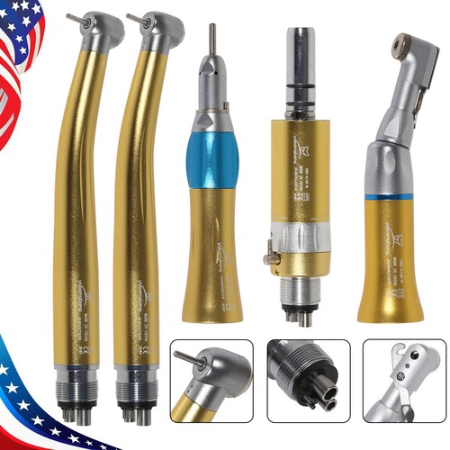 Dental High/Low Speed Air Turbine Handpiece 2HOLE/4HOLE Gold Fit NSK Pana Max ty - Picture 4 of 54