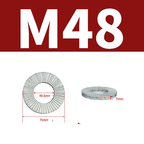Sicherungsscheiben Keilsicherungsscheiben M3-M56 65Mn/Edelstahl -Schmal & Breit - Picture 40 of 40