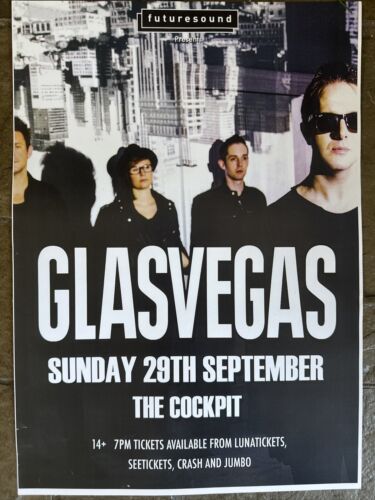 Glasvegas - Rare Concert/Gig poster, Leeds 2013 - Afbeelding 1 van 1