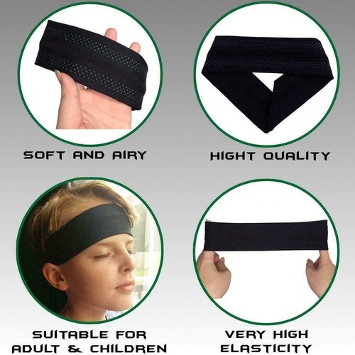 Neu Damen Männer Sport Schweiß Schweißband Stirnband Yoga Fitnessstudio Stretch Stirnband Haare USA - Bild 5 von 26