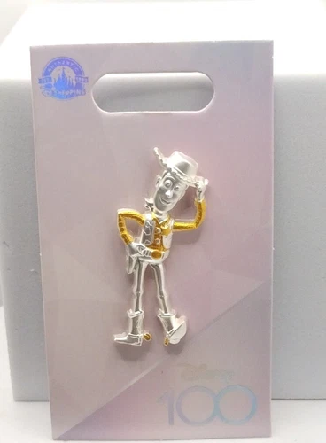 Disney 100 Years of Wonder ~Woody ~Toy Story ~Platinum Pin Brooch Collector
